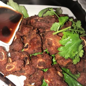 Banana Leaf - Fried spareribs: 3 out of 5 stars. The meat was not very flavorful & dry but it came with the dipping sauce that was a bit sweet and sour. - Malaysian Near Me - Houston, Texas Banana Leaf - Fried spareribs: 3 out of 5 stars. The meat was not very flavorful & dry but it came with the dipping sauce that was a bit sweet and sour. - Malaysian Near Me - Houston, Texas