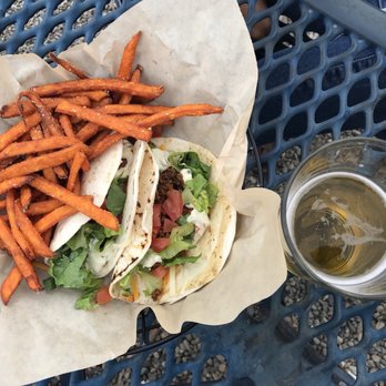 Taos Mothership - Beef tacos with sweet potato fries - Music Venues Near Me - El Prado, New Mexico