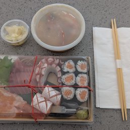 Sashimi set of 8 pc (amaebi +$12, blue fin chutoro +$6, salmon belly +$2, tako) Sashimi set of 8 pc (amaebi +$12, blue fin chutoro +$6, salmon belly +$2, tako)