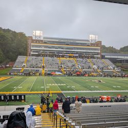 Kidd Brewer Stadium - 40 minutes before gametime on a very bad weather day.