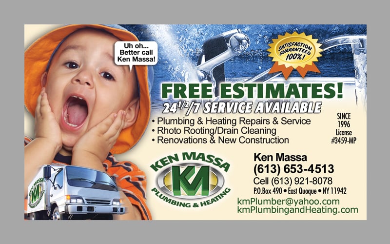 Slide of Ken Massa Plumbing & Heating