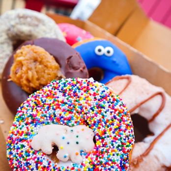 Hurts Donut - Blueberry Streusel, Jesus, Little Timmy, Cookie Monster, German Chocolate, and The Homer - @SiblingsThatEat - Donuts Near Me - Frisco, Texas Hurts Donut - Blueberry Streusel, Jesus, Little Timmy, Cookie Monster, German Chocolate, and The Homer - @SiblingsThatEat - Donuts Near Me - Frisco, Texas