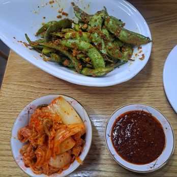 Ninja Sushi Ramen - Additional kimchi for cold noodles (requested)side of spicy sauce for cold noodles (requested) and spicy, garlic edamame - Ramen Near Me - Waukee, Iowa Ninja Sushi Ramen - Additional kimchi for cold noodles (requested)side of spicy sauce for cold noodles (requested) and spicy, garlic edamame - Ramen Near Me - Waukee, Iowa