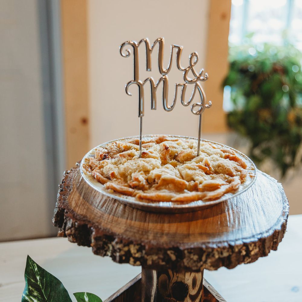Brookside Farms - a pie on a cake stand - Fruits & Veggies Near Me - Paw Paw, Michigan