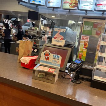 Wendy's - a fast food restaurant counter - Burgers Near Me - Edison, New Jersey