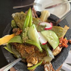 Garibaldi Mexican Restaurant - Chicken and Steak Molcajete