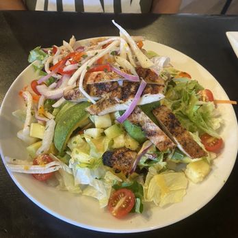Riptides Raw Bar & Grill - Jerk Chicken Salad - Seafood Near Me - Ormond Beach, Florida