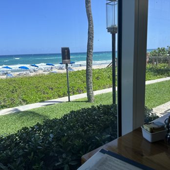 Latitudes - Beautiful ocean view from inside the restaurant - Seafood Near Me - Highland Beach, Florida