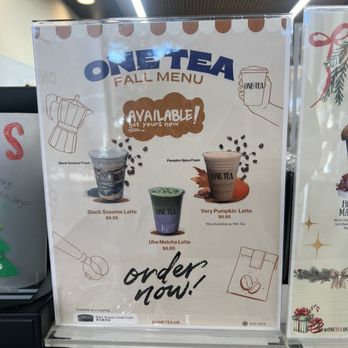 One Tea - Menu - Bubble Tea Near Me - Temple City, California