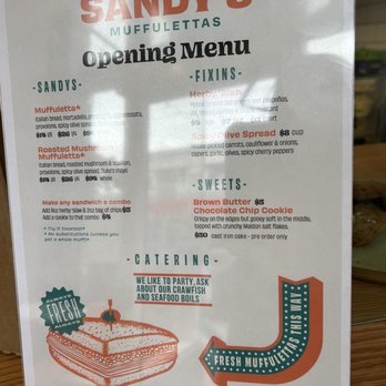 Sandy's - Menu - Sandwiches Near Me - San Francisco, California Sandy's - Menu - Sandwiches Near Me - San Francisco, California