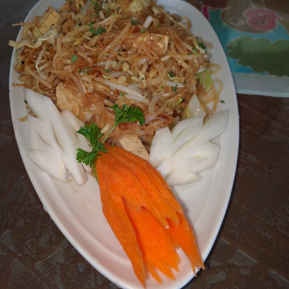 Thai Onzon - My lunch with flower garnish - Thai Near Me - Cochrane, Alberta Thai Onzon - My lunch with flower garnish - Thai Near Me - Cochrane, Alberta