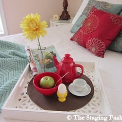 The Staging Fashionista - Breakfast for one, Guest Bedroom After Staging, Stafford, VA