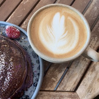 Blue Whale - Oatmilk Latte - Cafes Near Me - La Jolla, California Blue Whale - Oatmilk Latte - Cafes Near Me - La Jolla, California