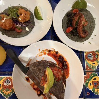 Holbox - Taco De Pulpo En Su Tinta, Smoked Kanpachi Taco, Baja Shrimp Taco - Latin American Near Me - Los Angeles, California Holbox - Taco De Pulpo En Su Tinta, Smoked Kanpachi Taco, Baja Shrimp Taco - Latin American Near Me - Los Angeles, California
