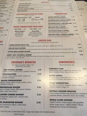 Menu photo 8 Cheddar's Scratch Kitchen Centerville, OH