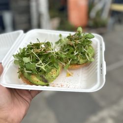 The Branch Line - Avocado and greens bagel
