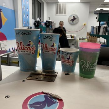 Pelican’s Snowballs - Cup Sizes - This picture doesn't do justice to show how big the cup sizes are. - Desserts Near Me - Surf City, New Jersey Pelican’s Snowballs - Cup Sizes - This picture doesn't do justice to show how big the cup sizes are. - Desserts Near Me - Surf City, New Jersey
