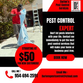 Darions Pest Services - Call now to redeem offer ‼‼ LIMITED TIME ONLY - Pest Control Near Me Darions Pest Services - Call now to redeem offer ‼‼ LIMITED TIME ONLY - Pest Control Near Me