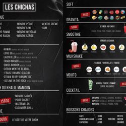 Chicha Wallace - La carte de chicha