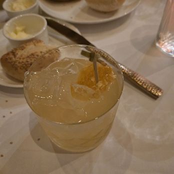 B-Prime Steakhouse - Golden strike cocktail. American honey bourbon, lemon juice and honeycomb - Steakhouses Near Me - Atlantic City, New Jersey B-Prime Steakhouse - Golden strike cocktail. American honey bourbon, lemon juice and honeycomb - Steakhouses Near Me - Atlantic City, New Jersey