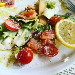 Poivre et Sel - The burrata salad with Salmon. It's was fanatastic!