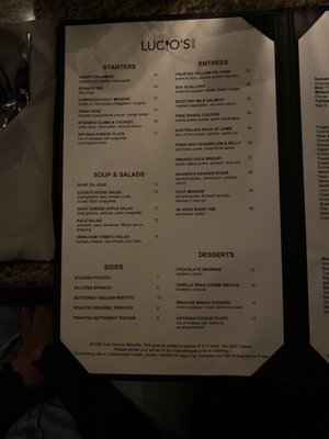 Menu photo 5 Lucio's Houston, TX Menu photo 5 Lucio's Houston, TX