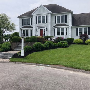 Haraden Landscaping - Mulching is a side service of ours. This house was weeded, edged then mulched. - Landscaping Near Me