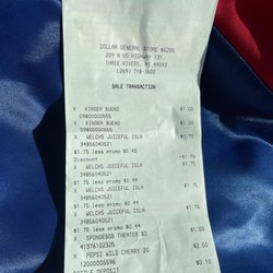 Dollar General - The receipt from today that's totally correct