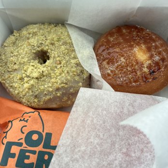 Old Ferry Donut - Pistachio butter, crème brûlée - Donuts Near Me - Buena Park, California Old Ferry Donut - Pistachio butter, crème brûlée - Donuts Near Me - Buena Park, California