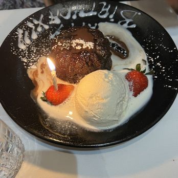 Fogo de Chão - Lava cake with vanilla ice cream - Brazilian Near Me - Chicago, Illinois