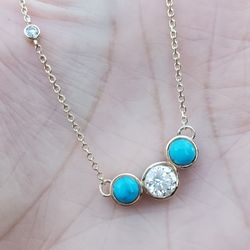Cleveland Jewelry Designs - Custom made necklace with the customers diamonds. We delivered it her and she was thrilled! Check our YouTube channel. Clejewel