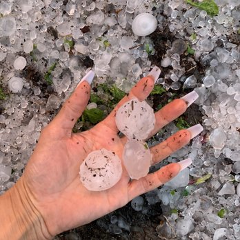 Miracle Dent - The beginning of the Hail Season starts off with Hail like this. And this is the smaller stuff. WOW - Body Shops Near Me - Frisco, Texas