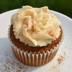 The Chaste Cupcake - Pumpkin Cupcake with Browned Butter Buttercream