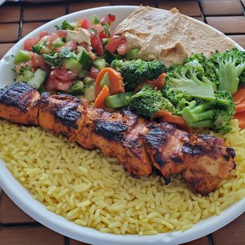 Pita 360 - Chicken Kebab Plate - Mediterranean Near Me - Gardena, California