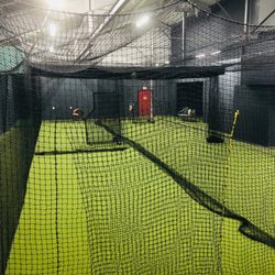Stix Baseball Academy - Front 6,000 sq ft warehouse contains 6 cages, pitching mound, bucket of balls if necessary.