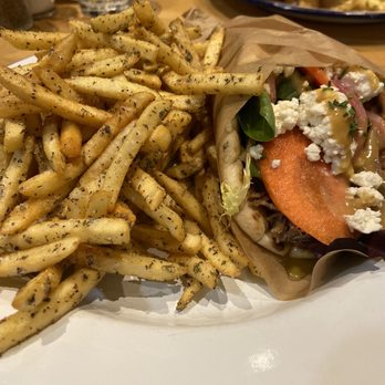 Kentro Greek Kitchen - Lamb Pita w/ Fries - $13 - Greek Near Me - Fullerton, California