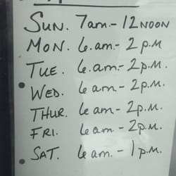 New Milford Coffee Shop - Hours. Subject to change!