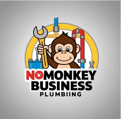 No Monkey Business Plumbing and Drains Logo