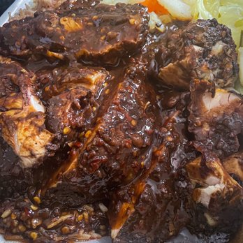 Taste of Jamaica - Jerk Chicken W/Rice & Peas and Cabbage - Caribbean Near Me - Lancaster, Texas