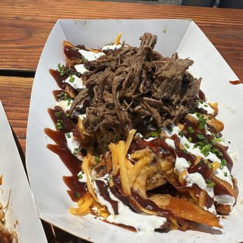 Uncle Al's BBQ - Unmelted cheese fries - Food Trucks Near Me