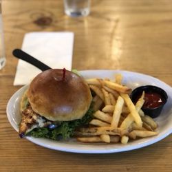 Mad Duck Craft Brewing  Northwest - My Hawaiian Chicken Sandwich with house fries