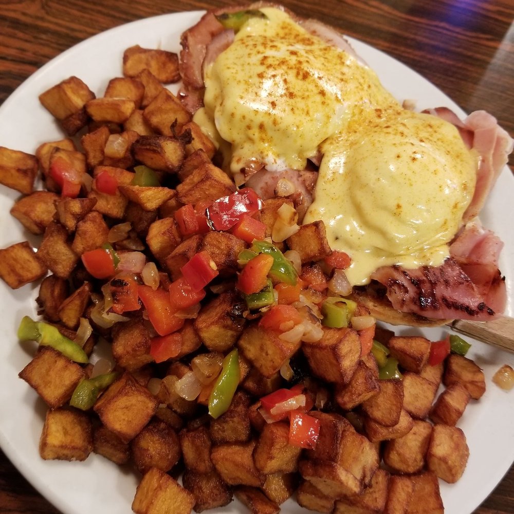 Crackin' & Stackin' - Traditional Benedict - Breakfast & Brunch Near Me - Central Point, Oregon Crackin' & Stackin' - Traditional Benedict - Breakfast & Brunch Near Me - Central Point, Oregon