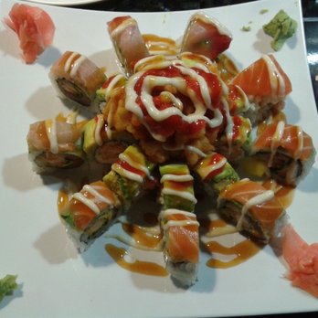 Sushimono - It pays to be a regular! Mango sunshine and popcorn lobster rolls. Beautiful! - Japanese Near Me - Fair Oaks, California Sushimono - It pays to be a regular! Mango sunshine and popcorn lobster rolls. Beautiful! - Japanese Near Me - Fair Oaks, California