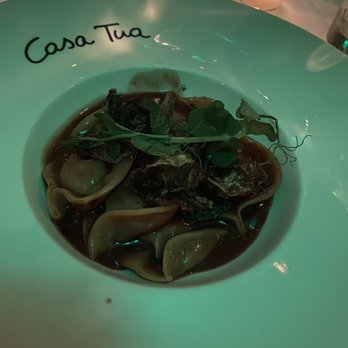 Casa Tua - Short Ribs Ravioli, Brown Butter Sauce and Brussels Sprout $ 36 - Italian Near Me - Miami Beach, Florida Casa Tua - Short Ribs Ravioli, Brown Butter Sauce and Brussels Sprout $ 36 - Italian Near Me - Miami Beach, Florida