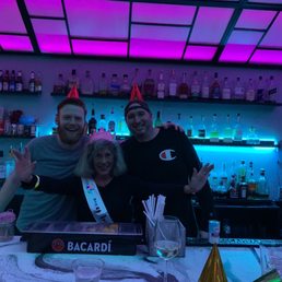 The bartenders Mitch and Bill making my aunt (bday girl) feel freaking amazing.