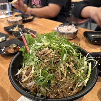 Gold Spoon - Stir fried brisket point and mung bean sprouts - Korean Near Me - Carrollton, Texas Gold Spoon - Stir fried brisket point and mung bean sprouts - Korean Near Me - Carrollton, Texas