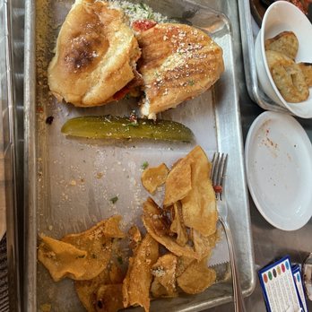 Café Piazza - Chicken Parm Panini (once again, I was too hasty in digging in before I got the pic) - Pizza Near Me - Saint Louis, Missouri