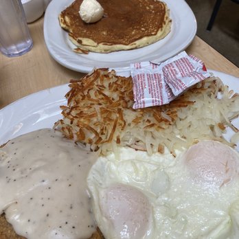 Friends Cafe - Chicken Steak with peppery gravy, yummm - Breakfast & Brunch Near Me - Tustin, California Friends Cafe - Chicken Steak with peppery gravy, yummm - Breakfast & Brunch Near Me - Tustin, California