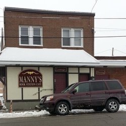 Manny's Rook Station Cafe - Front door
