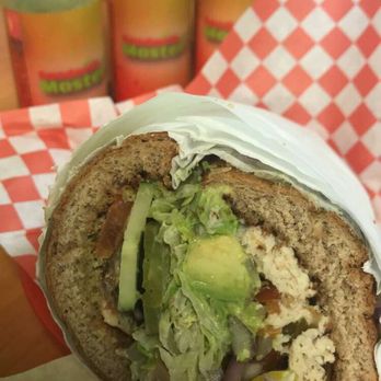 Sandwich Masterz - 67. Around The World Sandwich on wheat. Chicken, avocado, and masterz sauce with all the toppings except for black onions and mayo. $10 - Sandwiches Near Me - Goodyear, Arizona Sandwich Masterz - 67. Around The World Sandwich on wheat. Chicken, avocado, and masterz sauce with all the toppings except for black onions and mayo. $10 - Sandwiches Near Me - Goodyear, Arizona